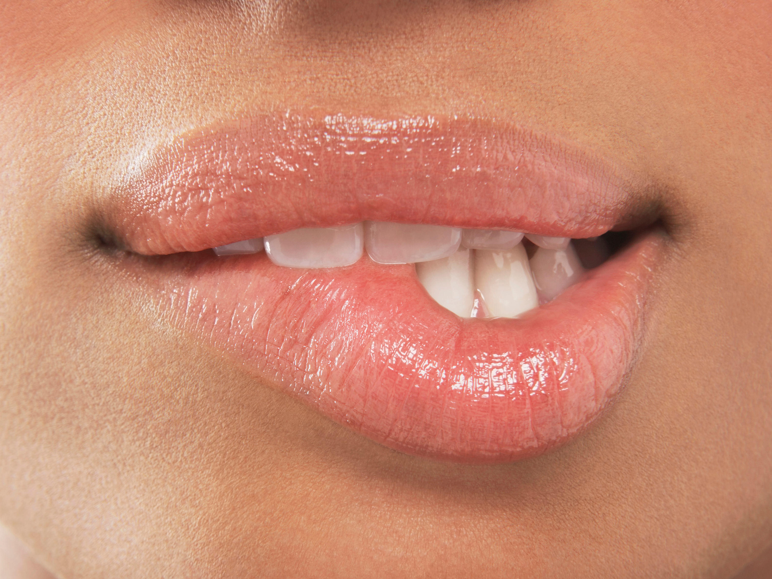 Close up of women's lips. 